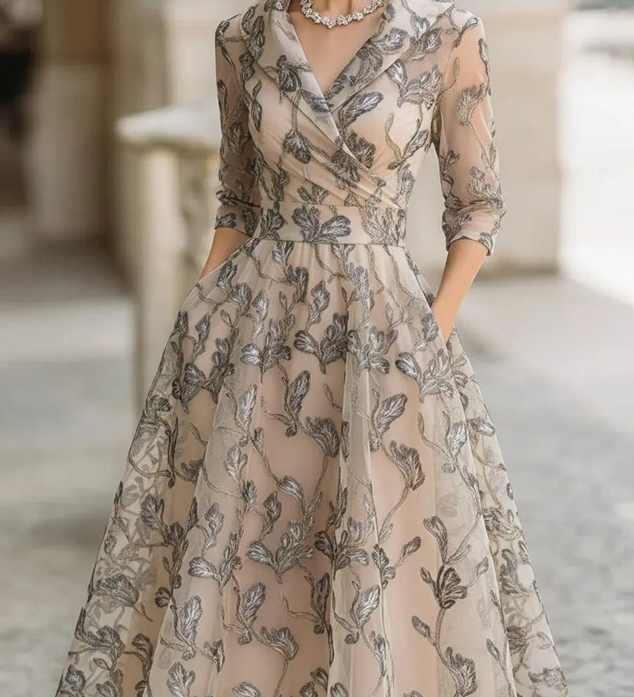 Elena - Elegantna čipkana haljina