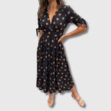 Monique – Ženska vintage haljina s točkicama