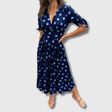 Monique – Ženska vintage haljina s točkicama