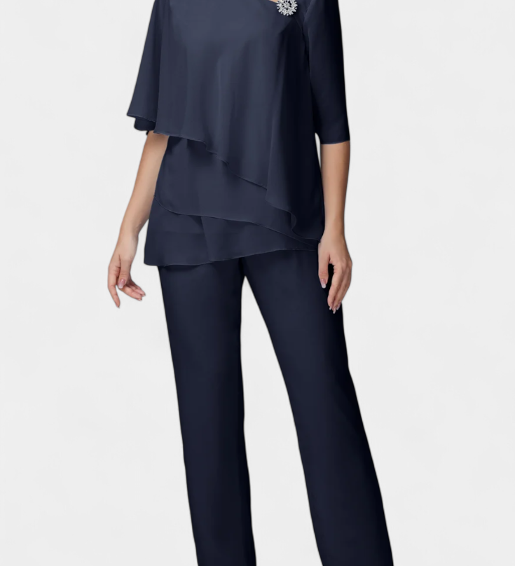 Lana Dvije Dijela s Ženskom Siluetom bez Napora